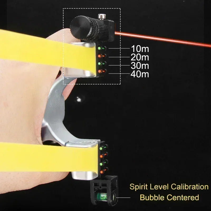 Katapult met LED-Vizier Antislip Handgreep Waterpas Polycarbonaat Precisie voor Outdoor Target Practice | Sulvida