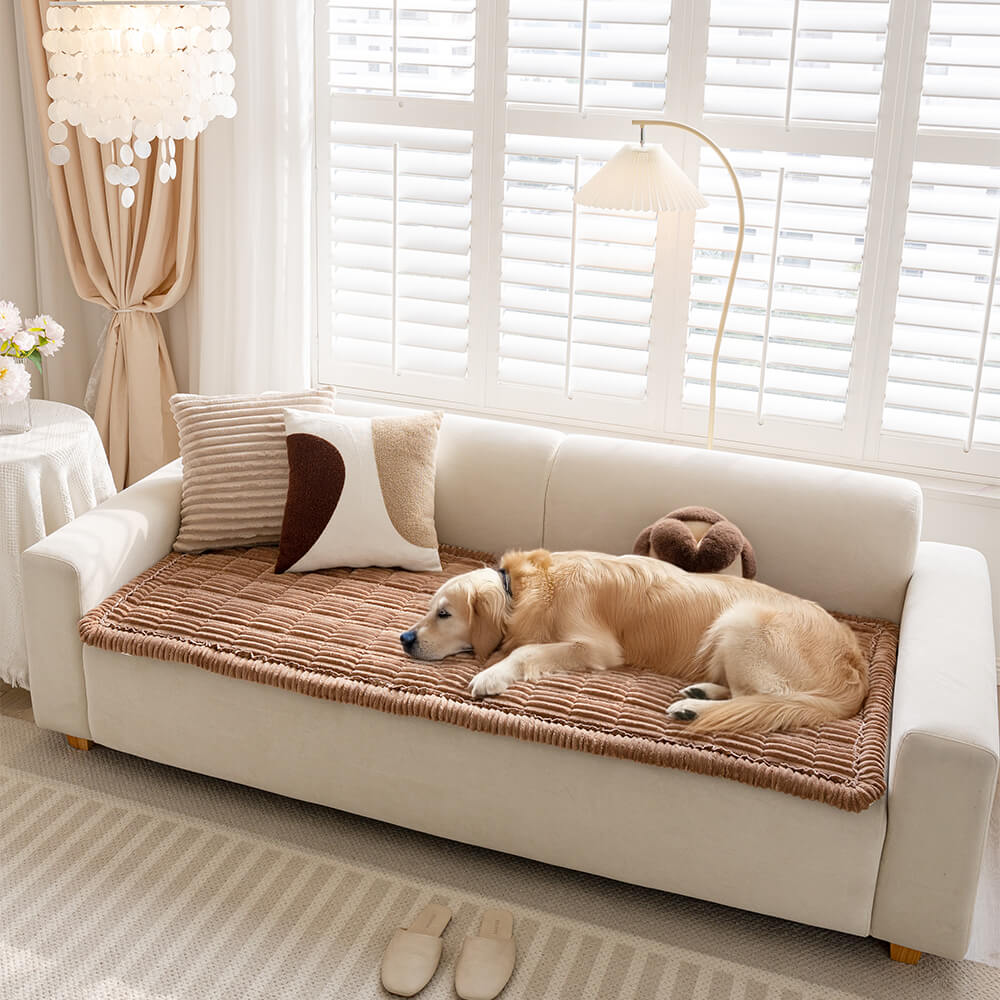 Waterbestendige Bankhoes Flanel Huisdierdeken Antislip Meubelbeschermer Ademend voor Bank en Sofa Hond Kat | Sulvida