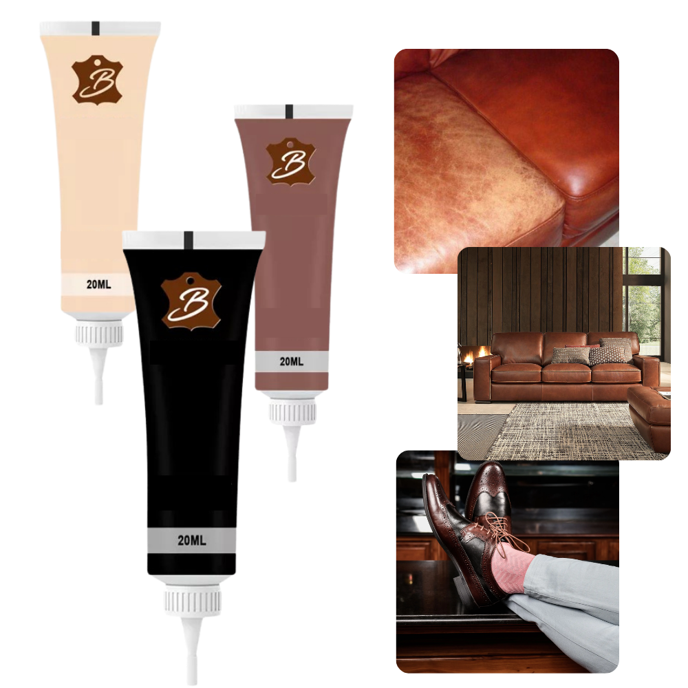 Leder Herstelpasta voor Meubels Bank Auto Tas Schoenen Crème Beige Bruin Zwart Grijs Koffie 20ml Kleurreparatie | Sulvida