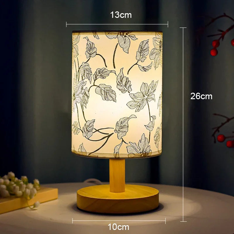 Japanse Tafellamp met Roos Dimbaar Warm Licht Slaapkamer Woonkamer Sfeerverlichting Touch Bediening Modern Roze | Sulvida