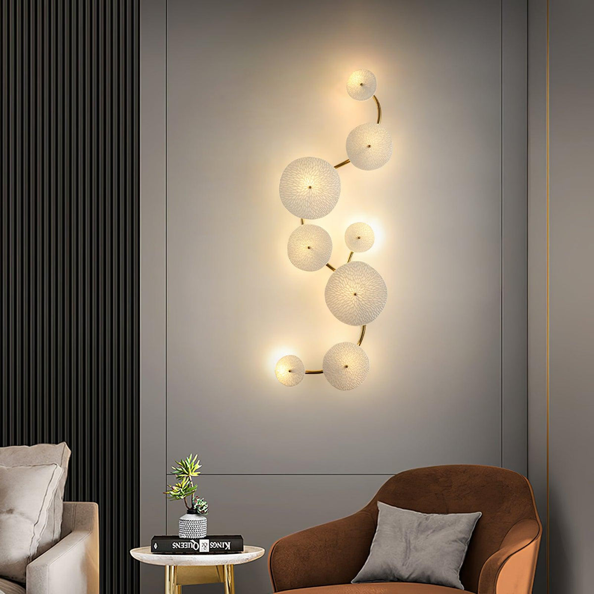 Wandlamp Keramiek Lotusbloem met Metalen Connector voor Slaapkamer Woonkamer Warm Licht Wandverlichting IP20 G4 | Sulvida
