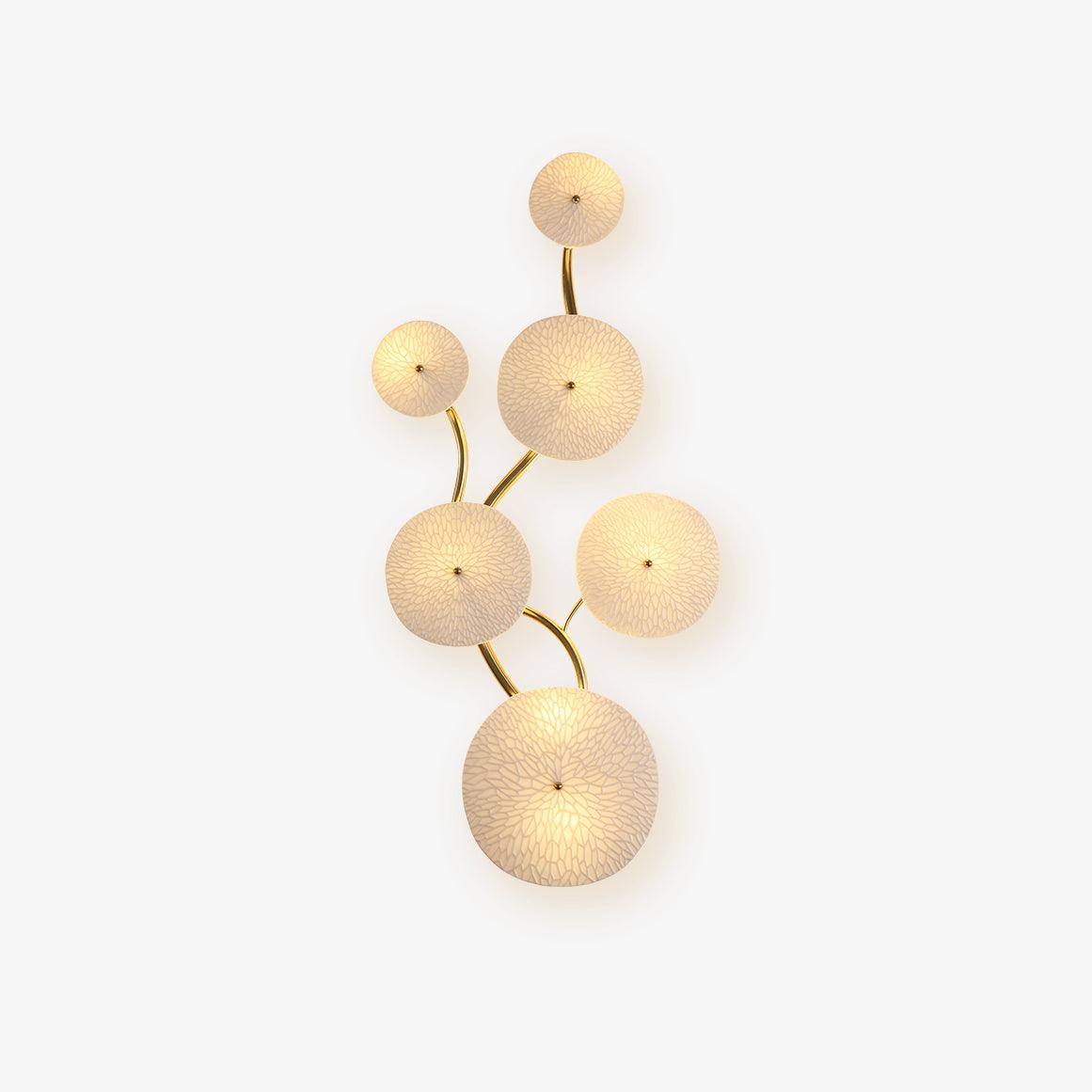 Wandlamp Keramiek Lotusbloem met Metalen Connector voor Slaapkamer Woonkamer Warm Licht Wandverlichting IP20 G4 | Sulvida