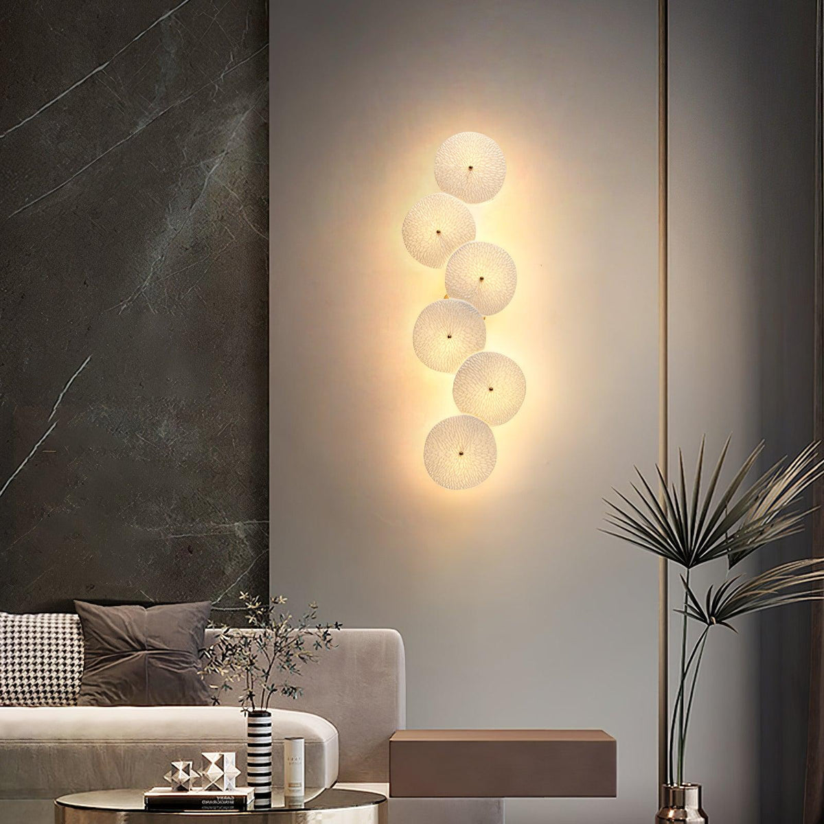 Wandlamp Keramiek Lotusbloem met Metalen Connector voor Slaapkamer Woonkamer Warm Licht Wandverlichting IP20 G4 | Sulvida