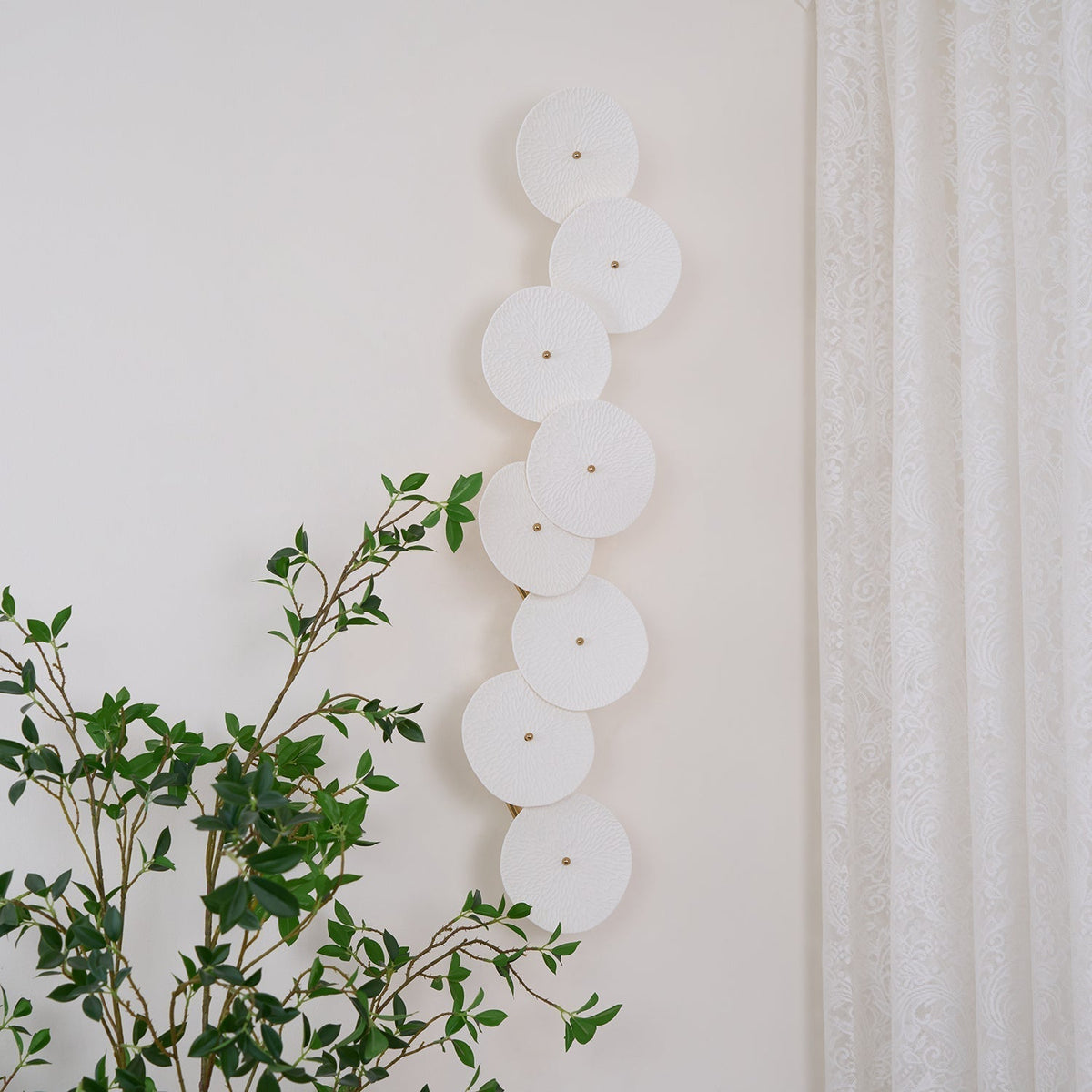 Wandlamp Keramiek Lotusbloem met Metalen Connector voor Slaapkamer Woonkamer Warm Licht Wandverlichting IP20 G4 | Sulvida