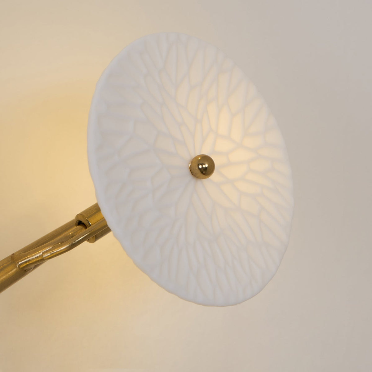 Wandlamp Keramiek Lotusbloem met Metalen Connector voor Slaapkamer Woonkamer Warm Licht Wandverlichting IP20 G4 | Sulvida