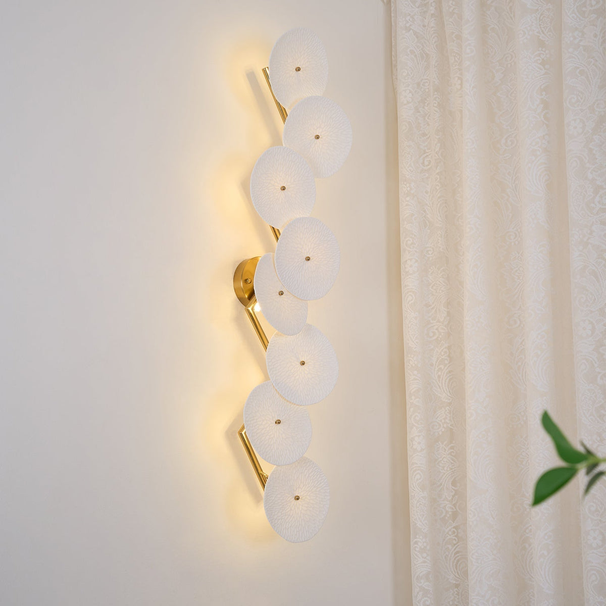 Wandlamp Keramiek Lotusbloem met Metalen Connector voor Slaapkamer Woonkamer Warm Licht Wandverlichting IP20 G4 | Sulvida