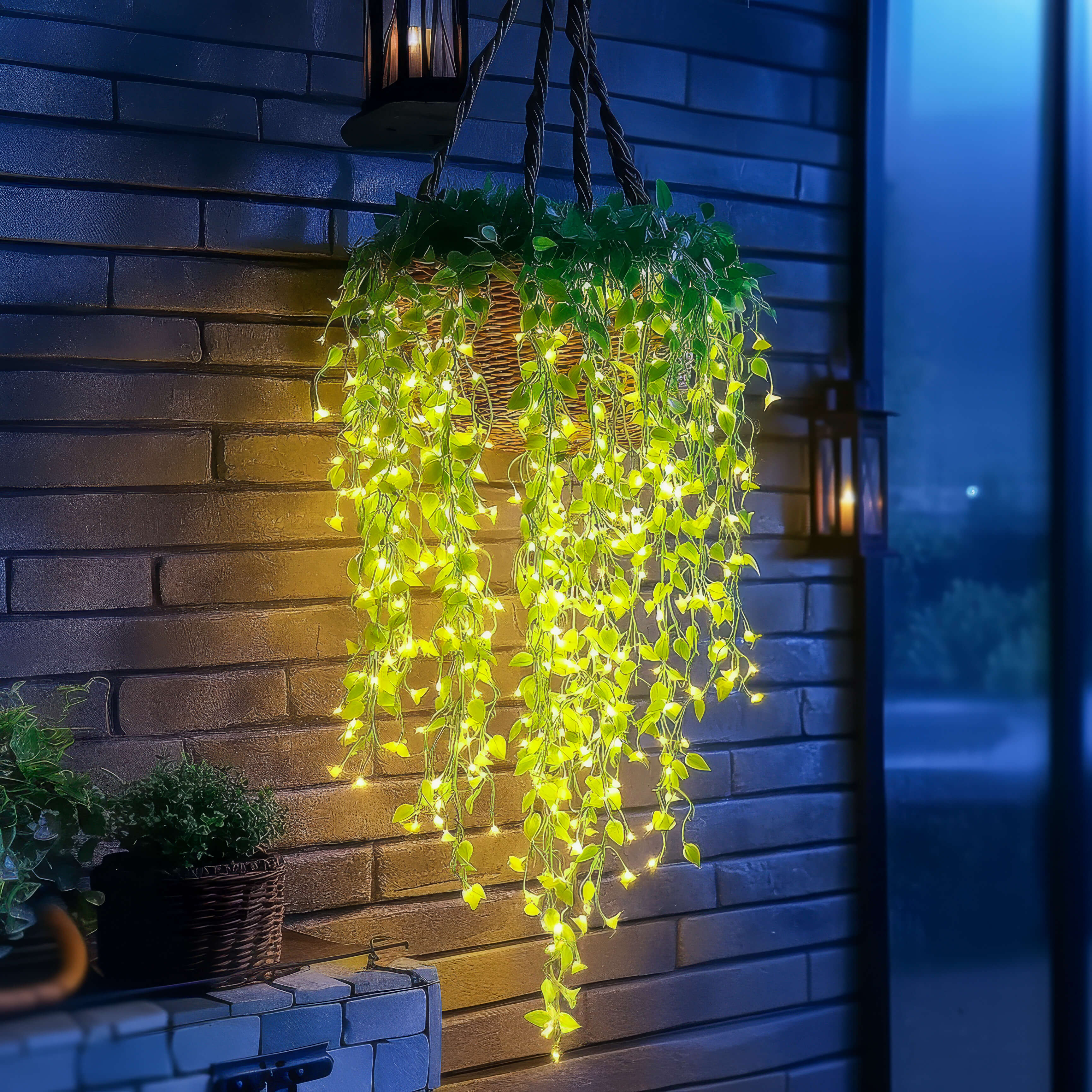 LED Verlichte Bloemranke met Warmwit Licht 3 Meter Kunsttak voor Sfeervolle Tuin- en Interieurverlichting | Sulvida
