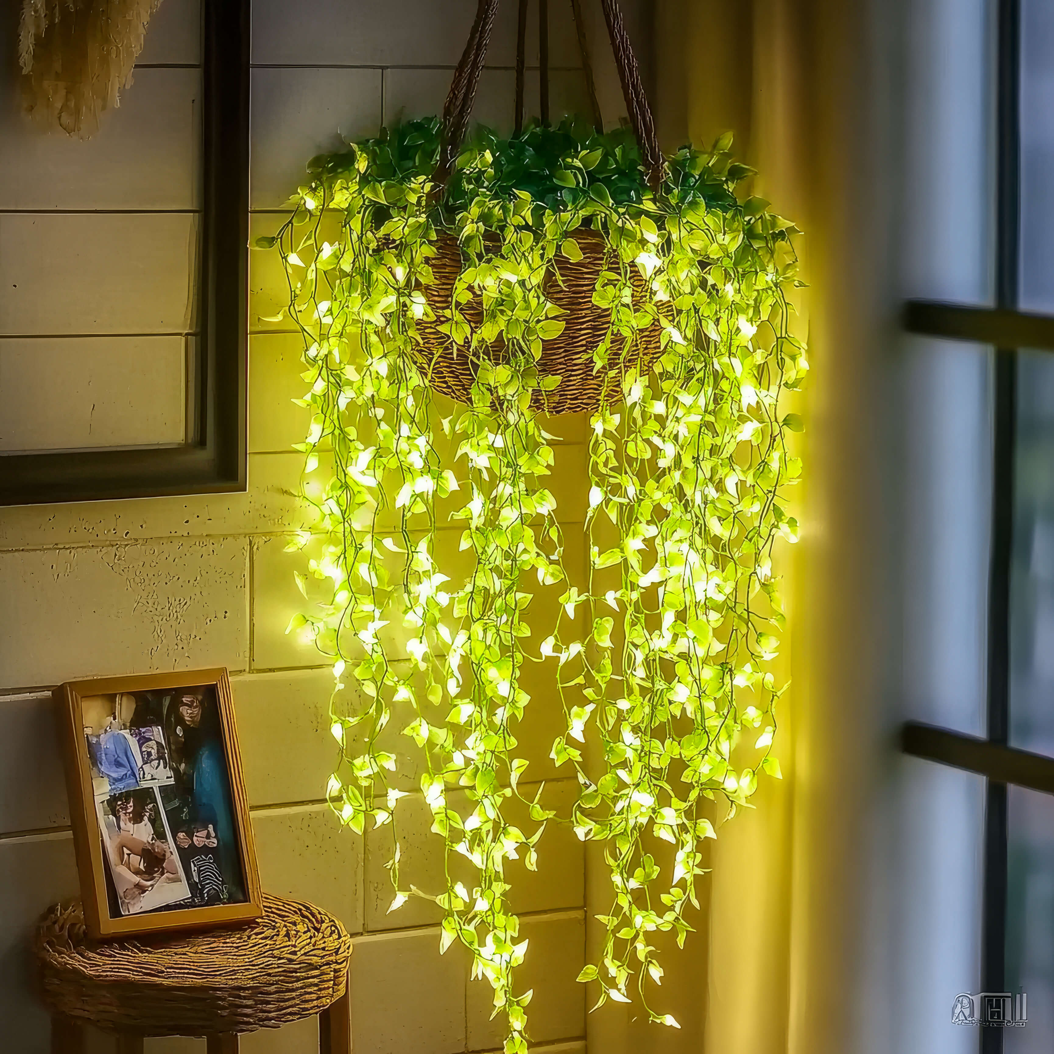 LED Verlichte Bloemranke met Warmwit Licht 3 Meter Kunsttak voor Sfeervolle Tuin- en Interieurverlichting | Sulvida