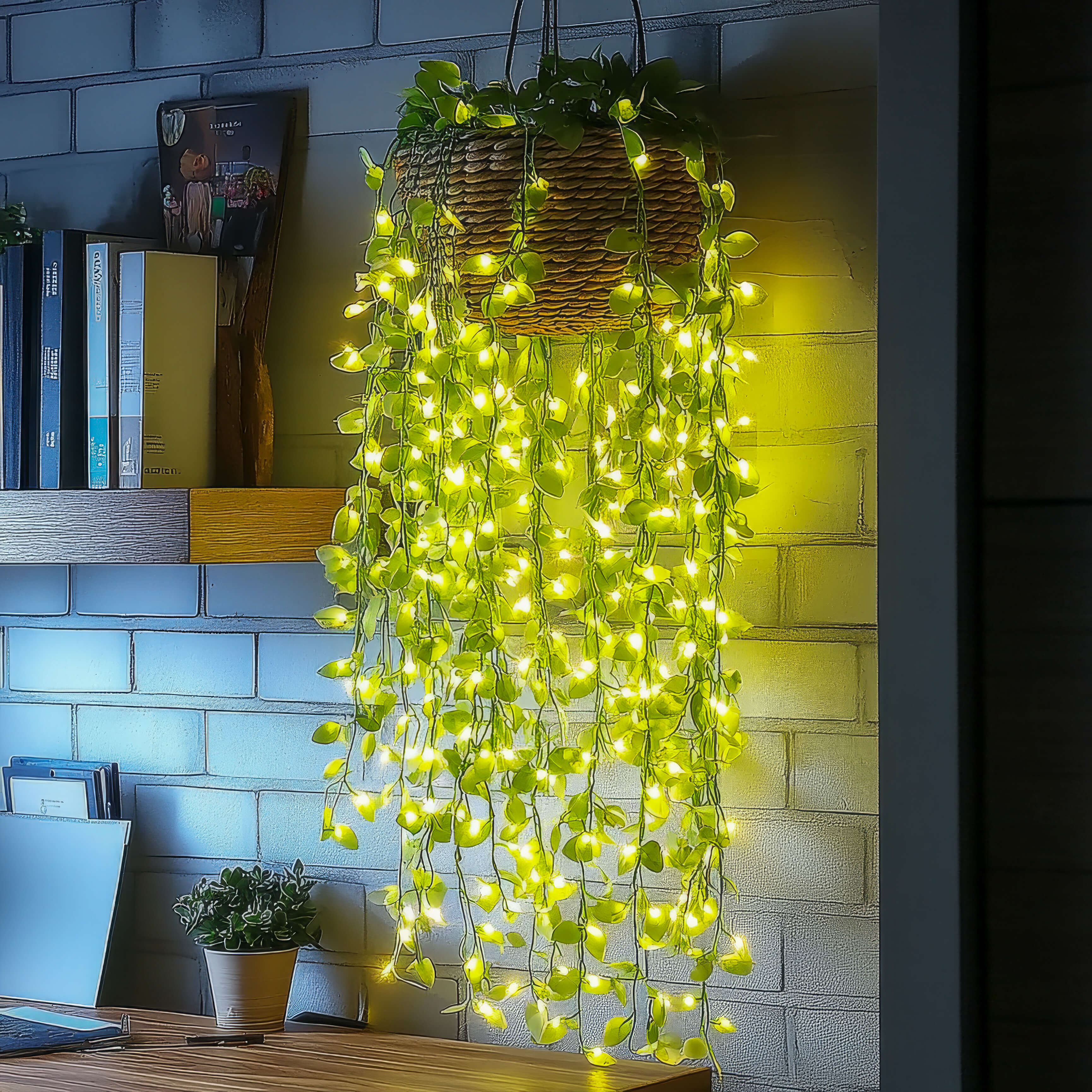 LED Verlichte Bloemranke met Warmwit Licht 3 Meter Kunsttak voor Sfeervolle Tuin- en Interieurverlichting | Sulvida