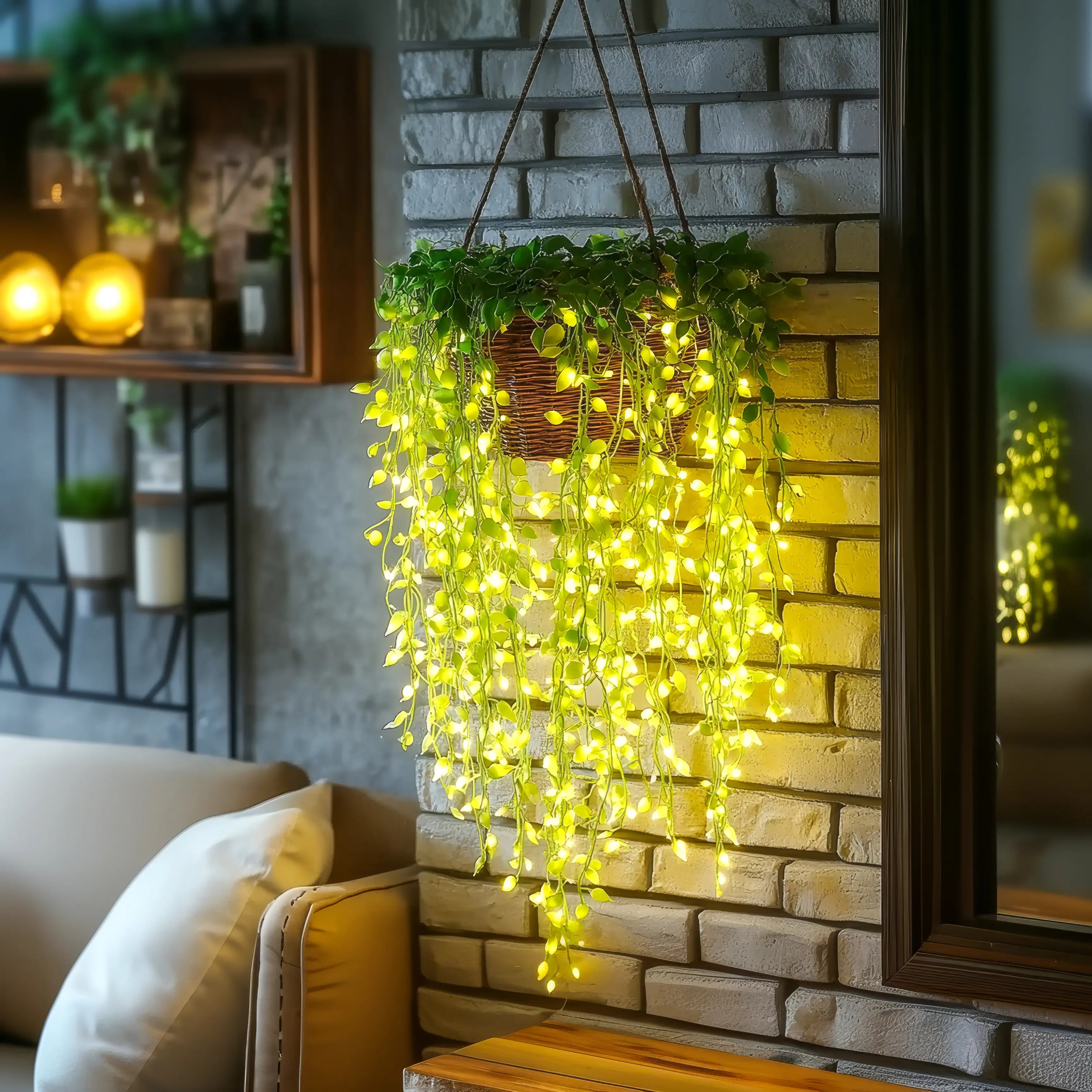 LED Verlichte Bloemranke met Warmwit Licht 3 Meter Kunsttak voor Sfeervolle Tuin- en Interieurverlichting | Sulvida