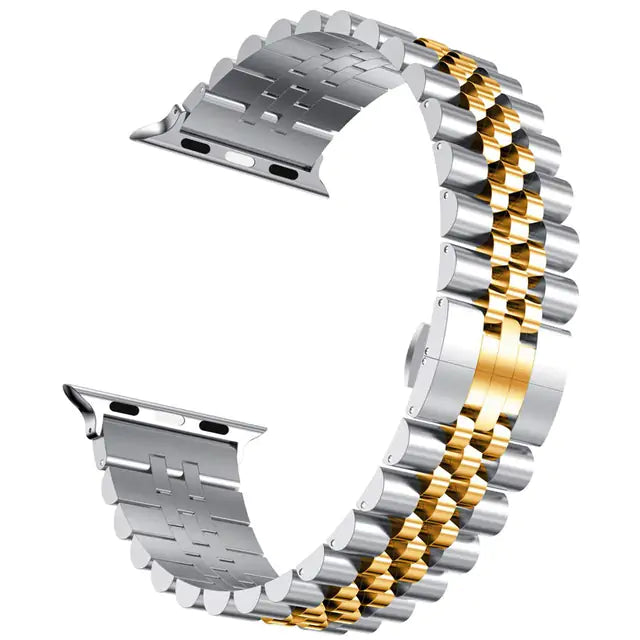 Bracelet de montre en acier pour Apple Watch, compatible avec toutes les séries, argent, or rose, noir, 38mm 40mm 42mm 44mm | Sulvida