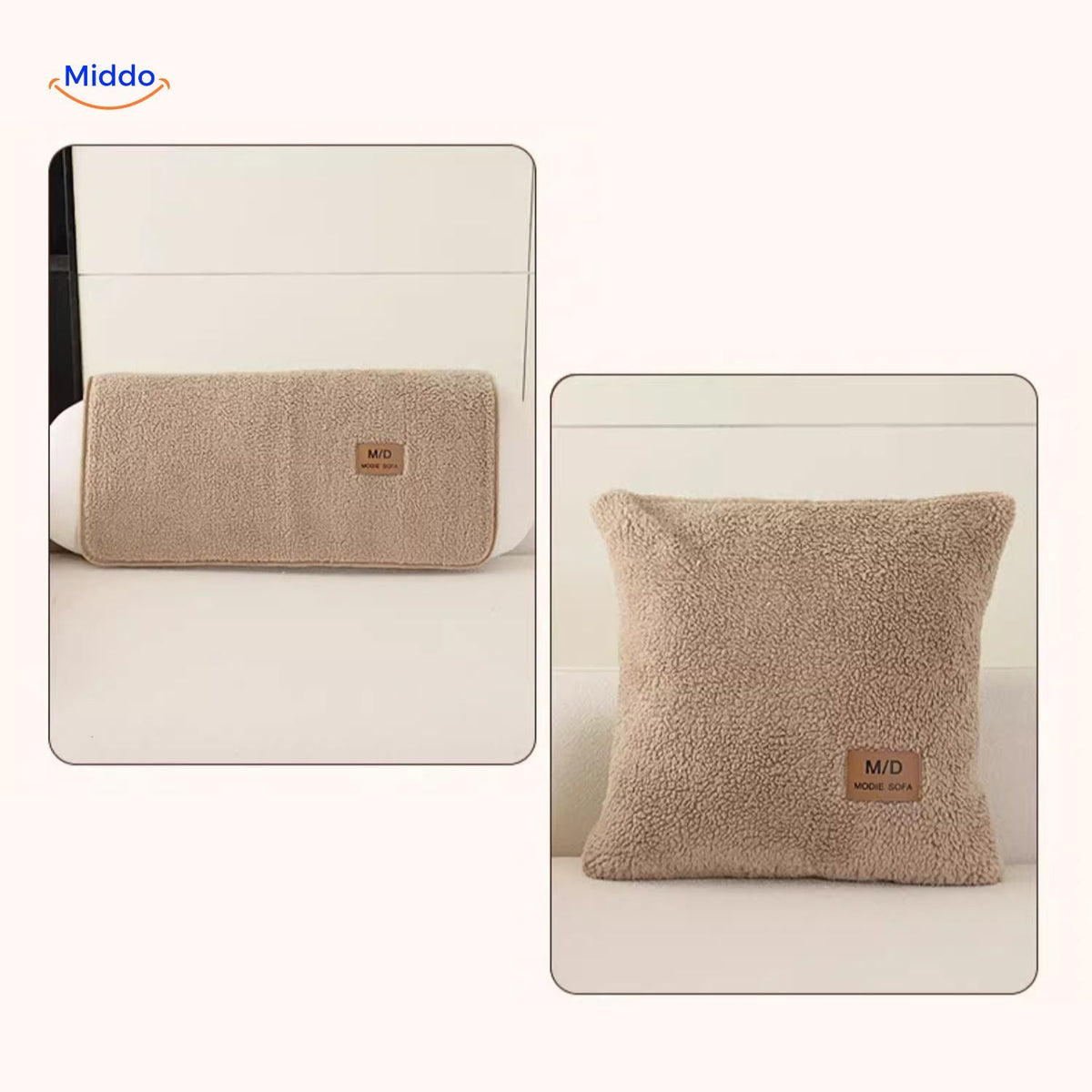 Bankhoes Lamsvacht-Imitatie Zachte Pluche Beschermhoes voor Bank Antislip Luxe Woonkamer Meubelbescherming | Sulvida