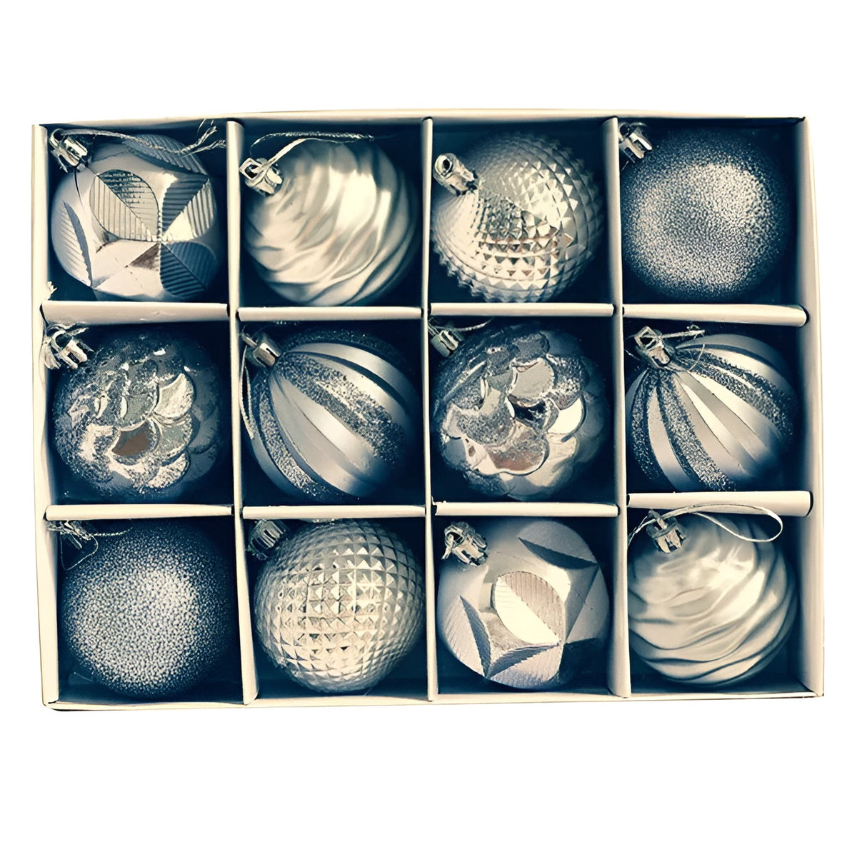 Luxe Kerstballen Set 24 Stuks Glanzend Groen Zilver Rood Roze Champagne Onbreekbare Kerstboomdecoratie | Sulvida