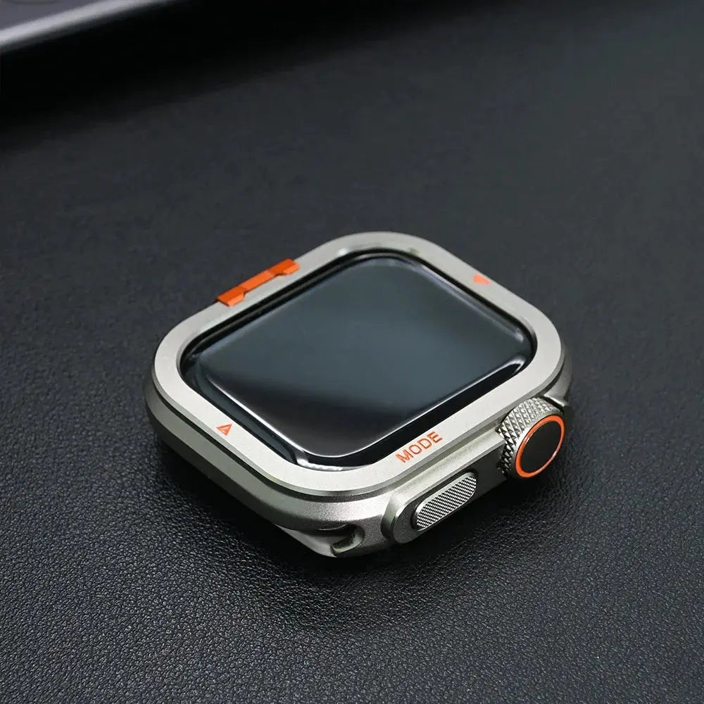 Coque de protection au design en titane pour Apple Watch Series 11 10 Ultra 4 3 2 1, protection 46mm 49mm | Sulvida