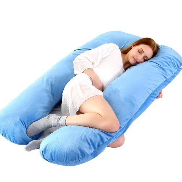 Lichaamskussen Zwangerschap Nek Rug Buik Ondersteuning Zijslaper Comfort Slaap Ontspanning Body Pillow | Sulvida
