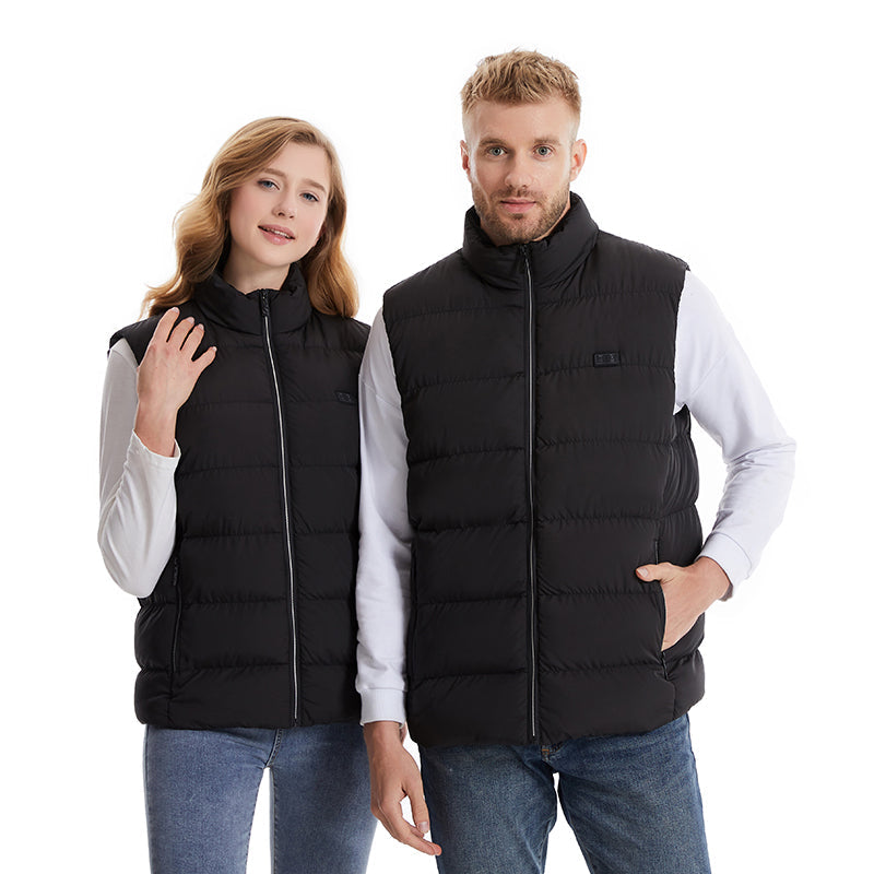 Verwarmbaar vest dames en heren nylon waterdicht verwarmend bodywarmer herfst winter unisex USB oplaadbaar | Sulvida