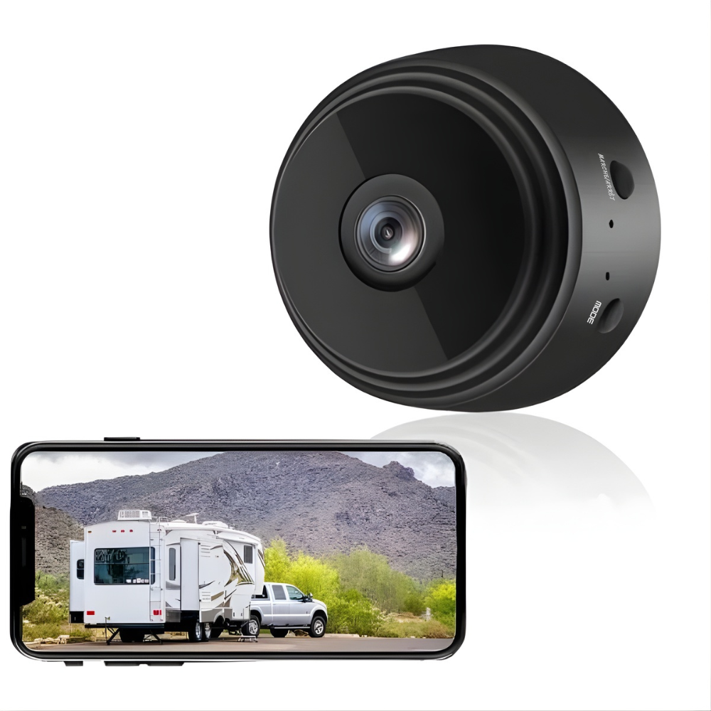 Draadloze Achteruitrijcamera Full HD 720P voor Camper Vrachtwagen Aanhanger met Micro SD tot 128GB Magnetische Bevestiging 360° Draaibare Houder Nachtvisie Waterdicht | Sulvida