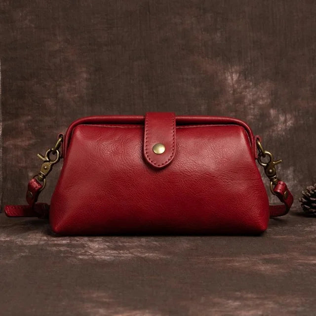 Handgemaakte Retro Schoudertas Vintage Leer Dames Crossbody Dagelijkse Accessoire Stijlvol Draagtas Mode | Sulvida