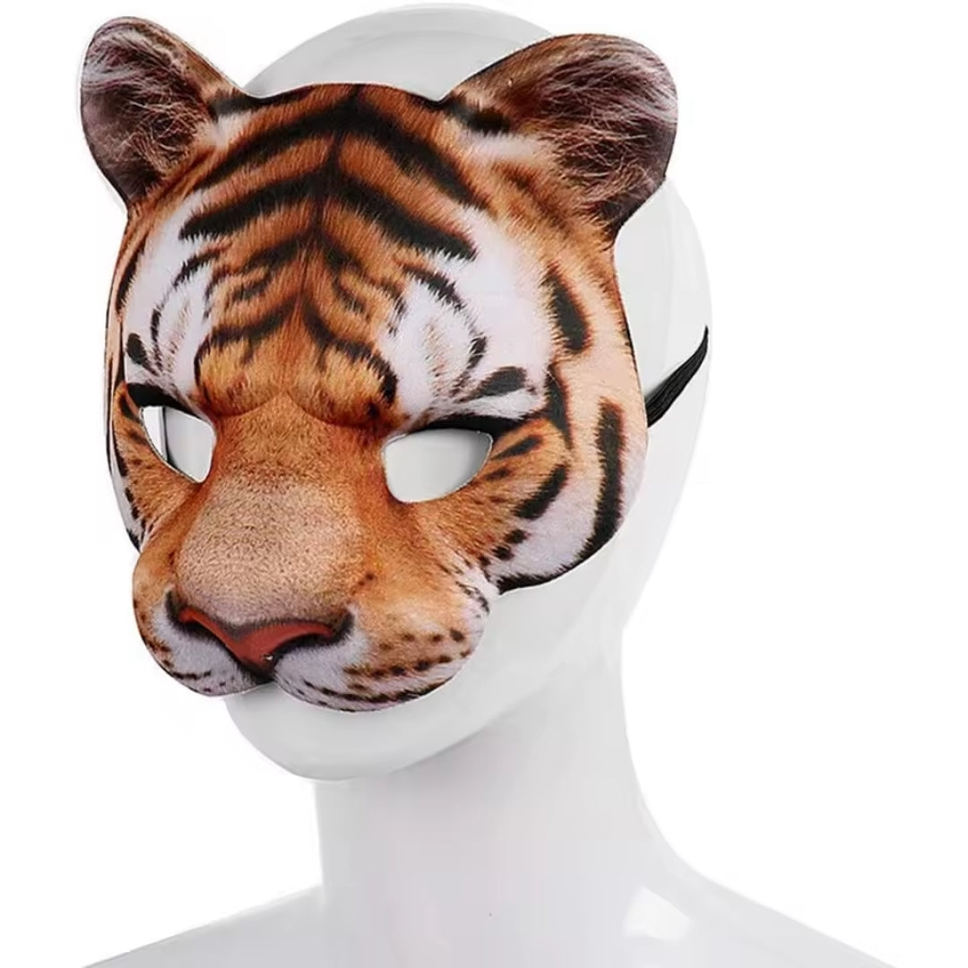 Dierenmasker Halfgezicht 3D Foam Design voor Feest Themafeesten Carnaval Kinderfeestjes Meerdere Dierenmotieven | Sulvida