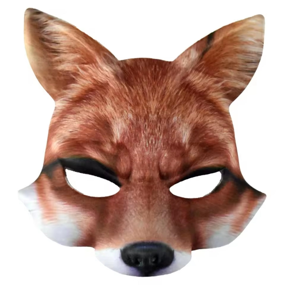 Dierenmasker Halfgezicht 3D Foam Design voor Feest Themafeesten Carnaval Kinderfeestjes Meerdere Dierenmotieven | Sulvida