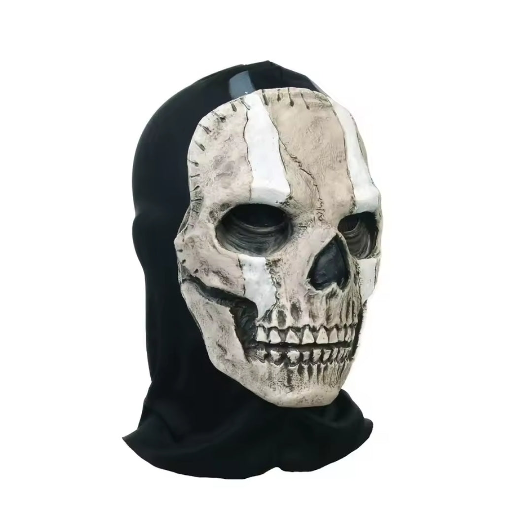Schedel Masker Horror Latex Volwassenen Griezelig Mysterieus Cosplay Feestmasker Unisex Zwart Wit Halloween | Sulvida