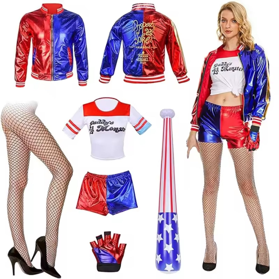 Clownkostuum Driedelig Set met Jas Shirt en Broek voor Feesten Carnaval Thema-evenementen en Verkleedpartijen | Sulvida