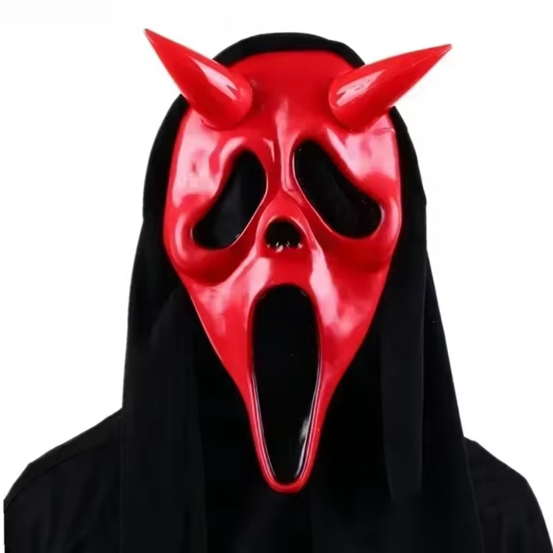Griezelmasker Volledig Gezicht Horror Wit voor Halloween Cosplay Themafeest Volwassenen Verkleedpartij | Sulvida