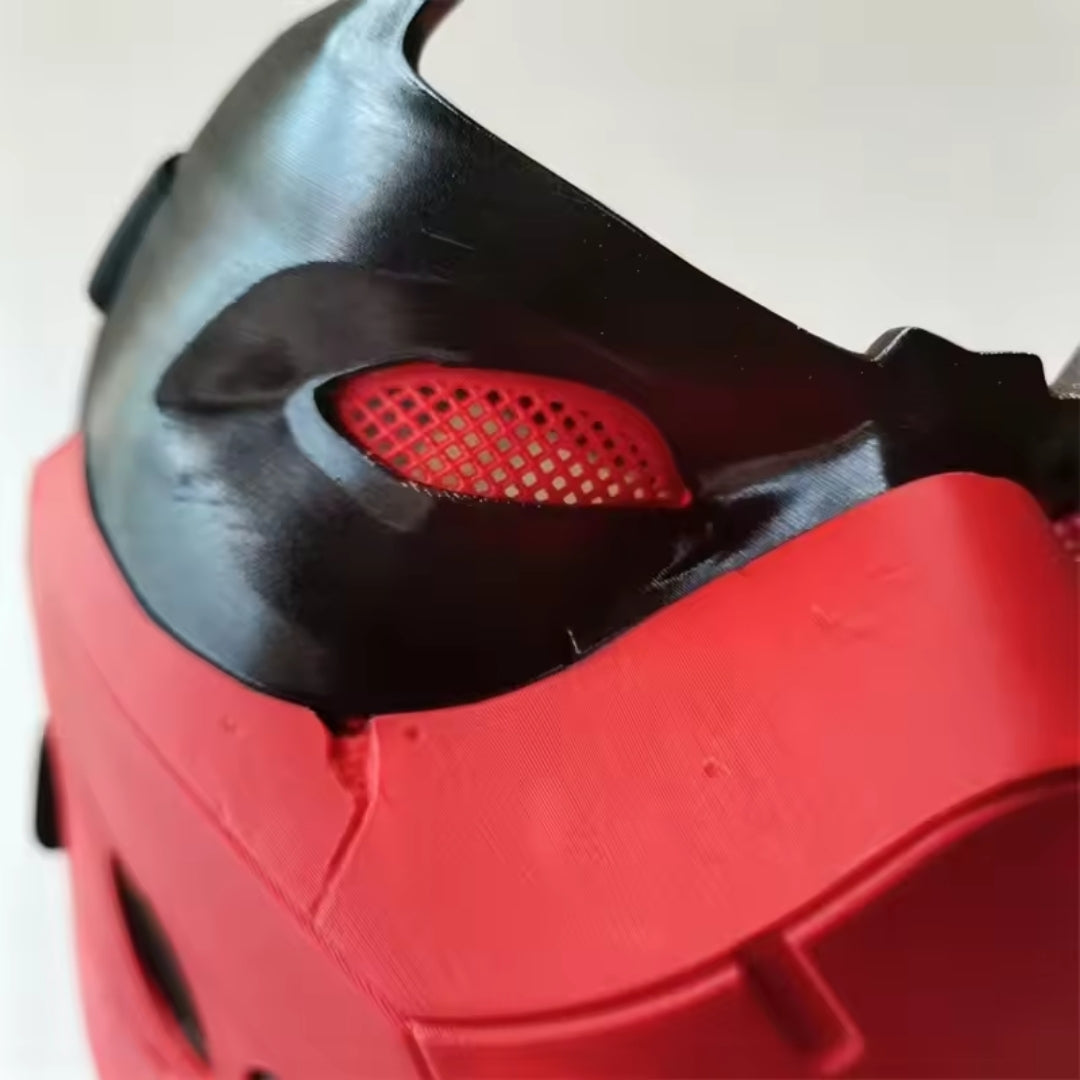 Cosplay Halfmasker Superheld Stijl Rood Kunststof Feestmasker voor Themafeesten Halloween Karakterkostuum | Sulvida