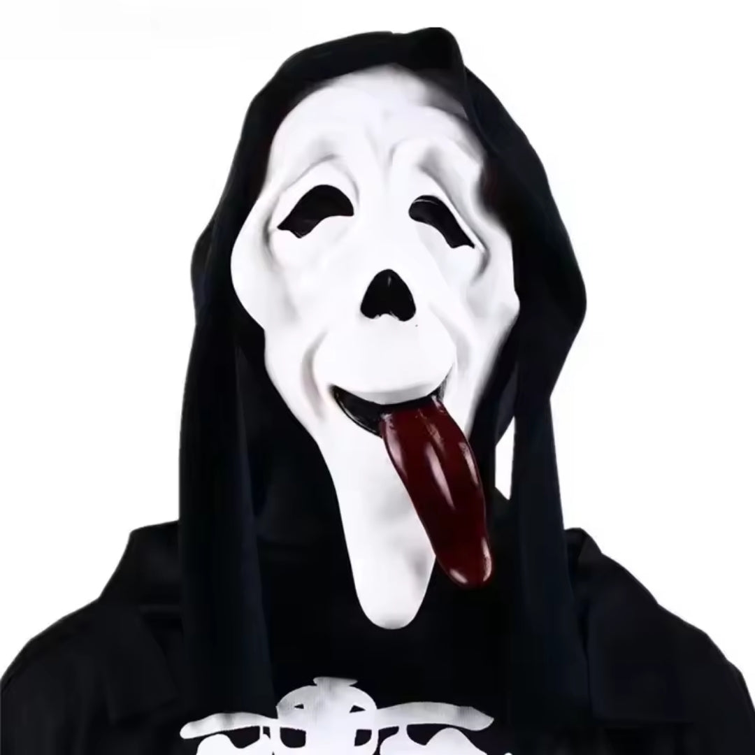 Griezelmasker Volledig Gezicht Horror Wit voor Halloween Cosplay Themafeest Volwassenen Verkleedpartij | Sulvida