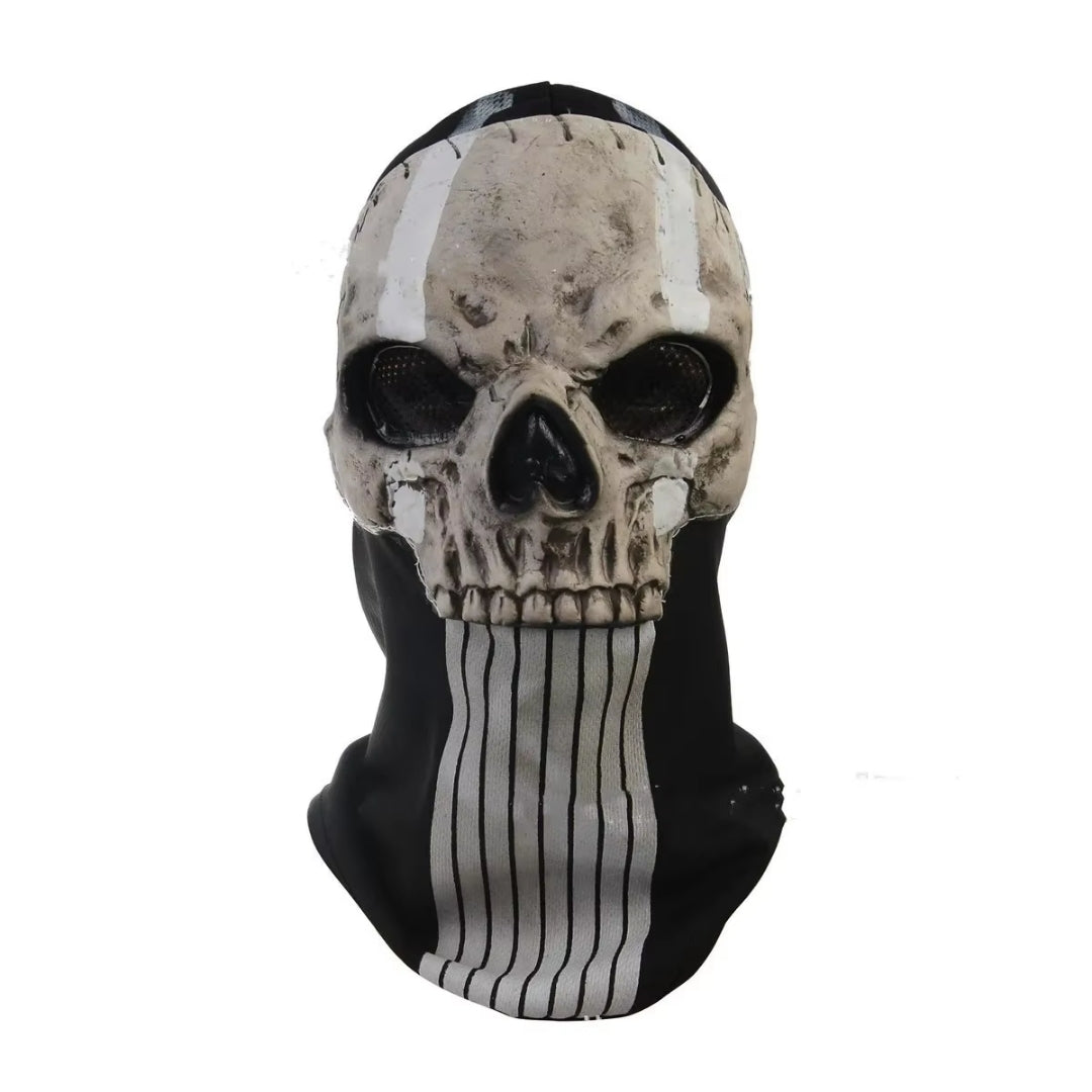 Schedel Masker Horror Latex Volwassenen Griezelig Mysterieus Cosplay Feestmasker Unisex Zwart Wit Halloween | Sulvida