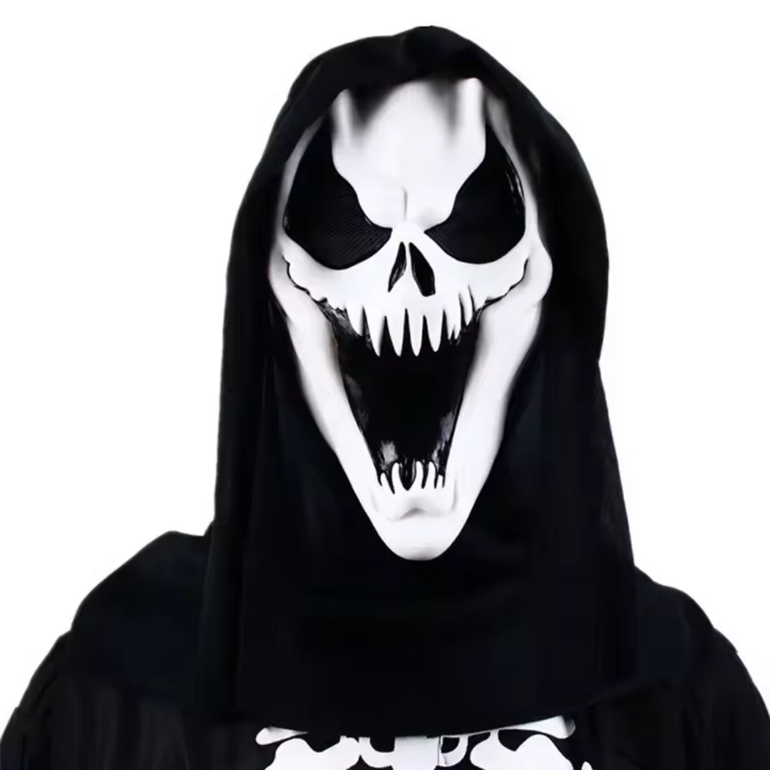 Griezelmasker Volledig Gezicht Horror Wit voor Halloween Cosplay Themafeest Volwassenen Verkleedpartij | Sulvida