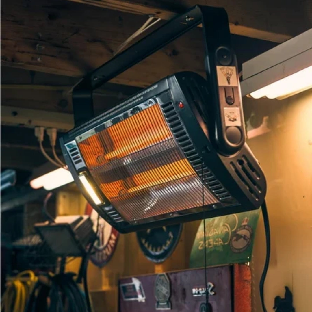 Infrarood Wandverwarmer Buiten en Binnen 1500W Terrasverwarmer Zwart Elektrisch Verstelbaar Wandmontage | Sulvida