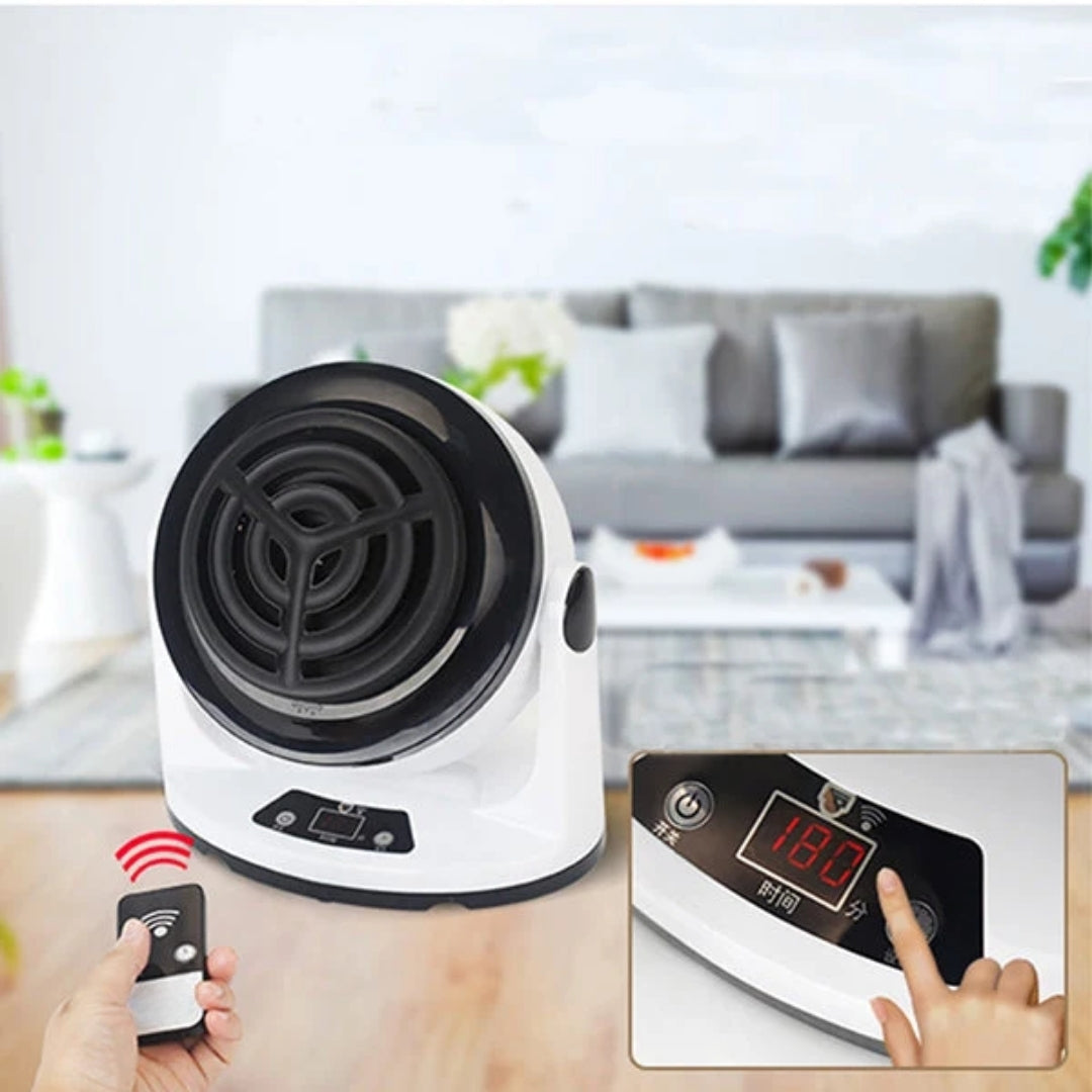 Compacte Elektrische Kachel 1000W met Afstandsbediening Timer Keramische Verwarmer voor Kantoor en Thuiswerken | Sulvida