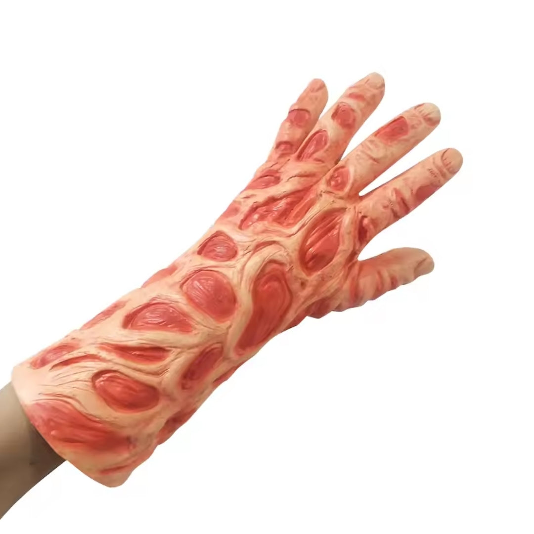 Horror Verkleedset met Gezichtsmasker en Klauwendhandschoen voor Volwassenen Halloween Cosplay Griezelfeest | Sulvida