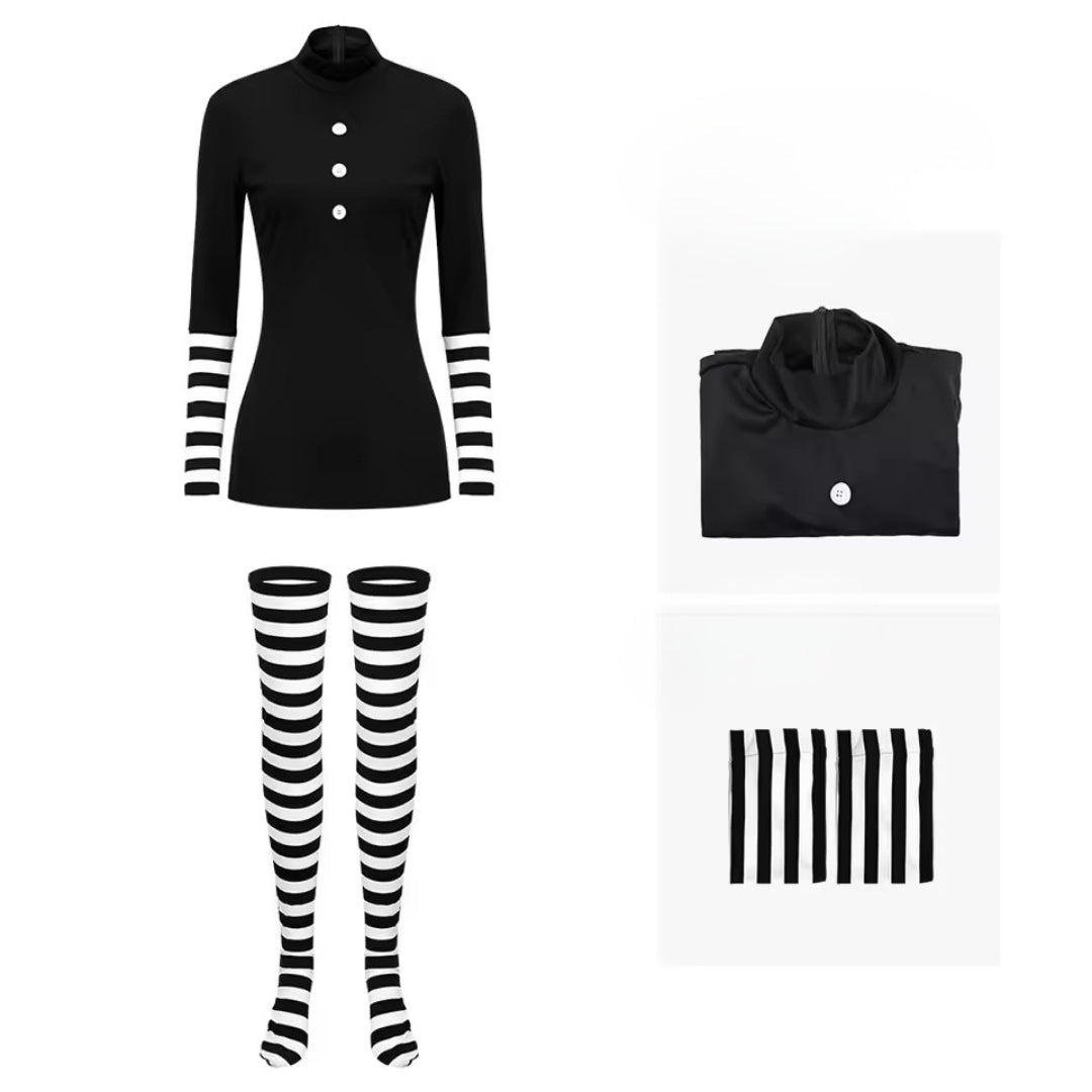 Horror Cosplay Outfit Volwassenen Gebreide Polyester Complete Verkleedset Themafeest Halloween Carnaval | Sulvida