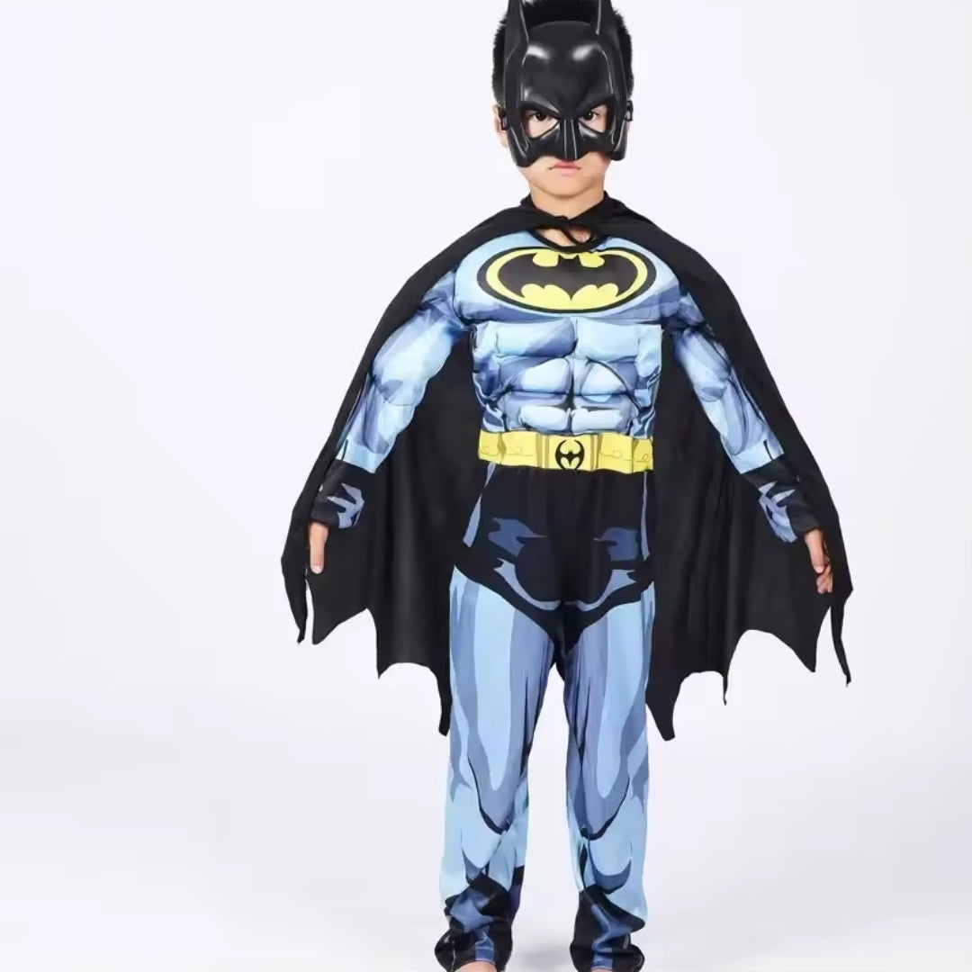 Superheldenkostuum voor Kinderen met Cape en Masker Vleermuis-Thema Verkleedkleding Carnaval Feest Roleplay | Sulvida