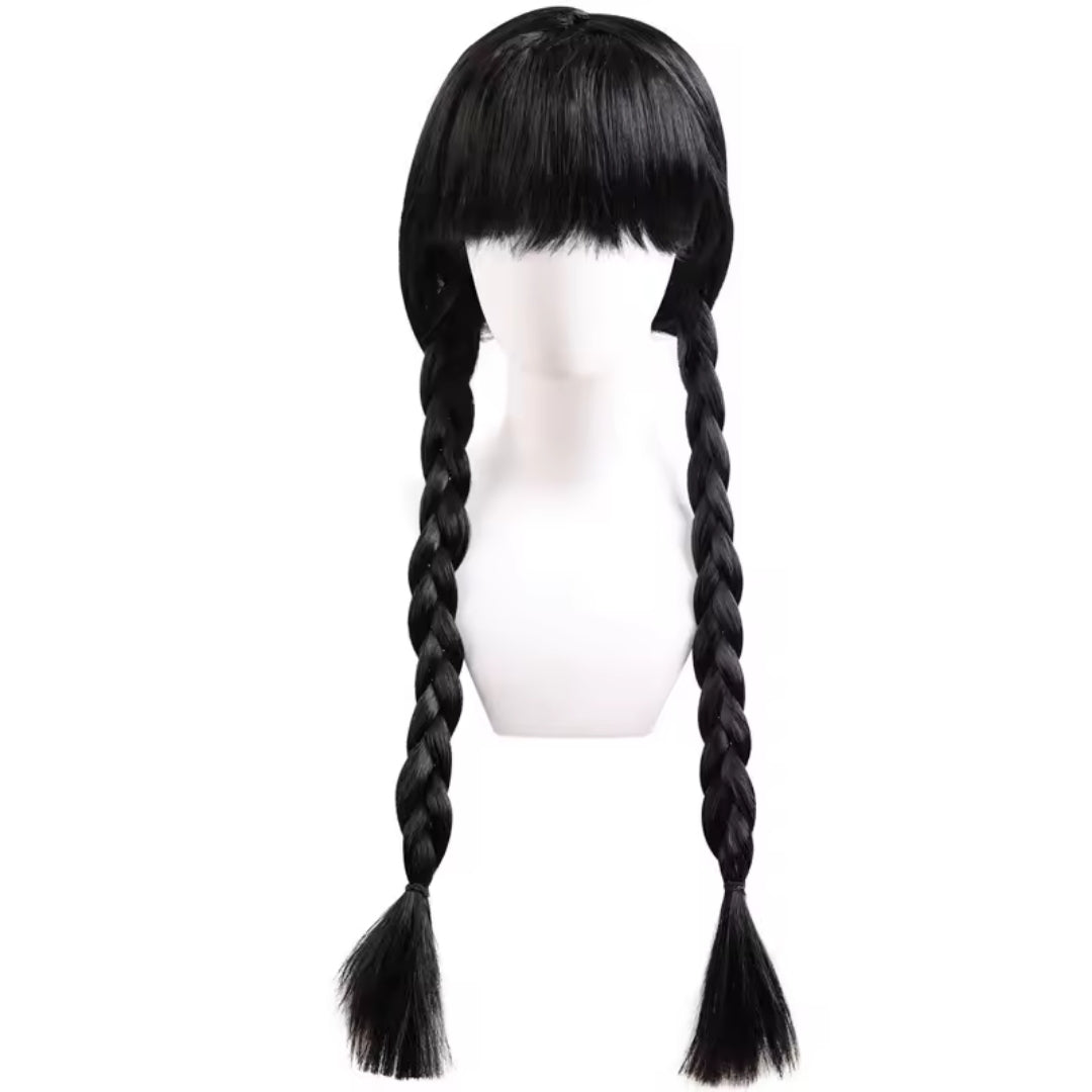 Gothic Feestjurk voor Kinderen met Riem Zwarte Verkleedjurk Cosplay Halloween Carnaval Kostuum Meidenoutfit | Sulvida