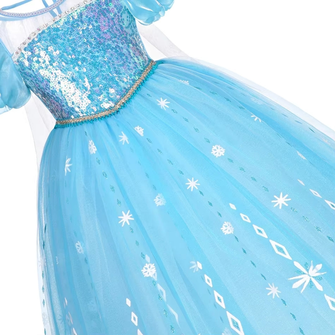 Sneeuwprinses Verkleedjurk Meisjes IJskoningin Kostuum Feestjurk Halloween Carnaval Cosplay Prinsessenjurk | Sulvida