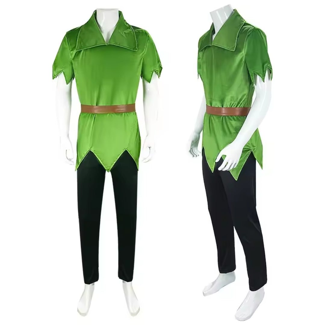 Fantasie Kostuum met Hoed voor Volwassenen Groen Polyester Carnaval Halloween Themafeesten Verkleedkleding | Sulvida