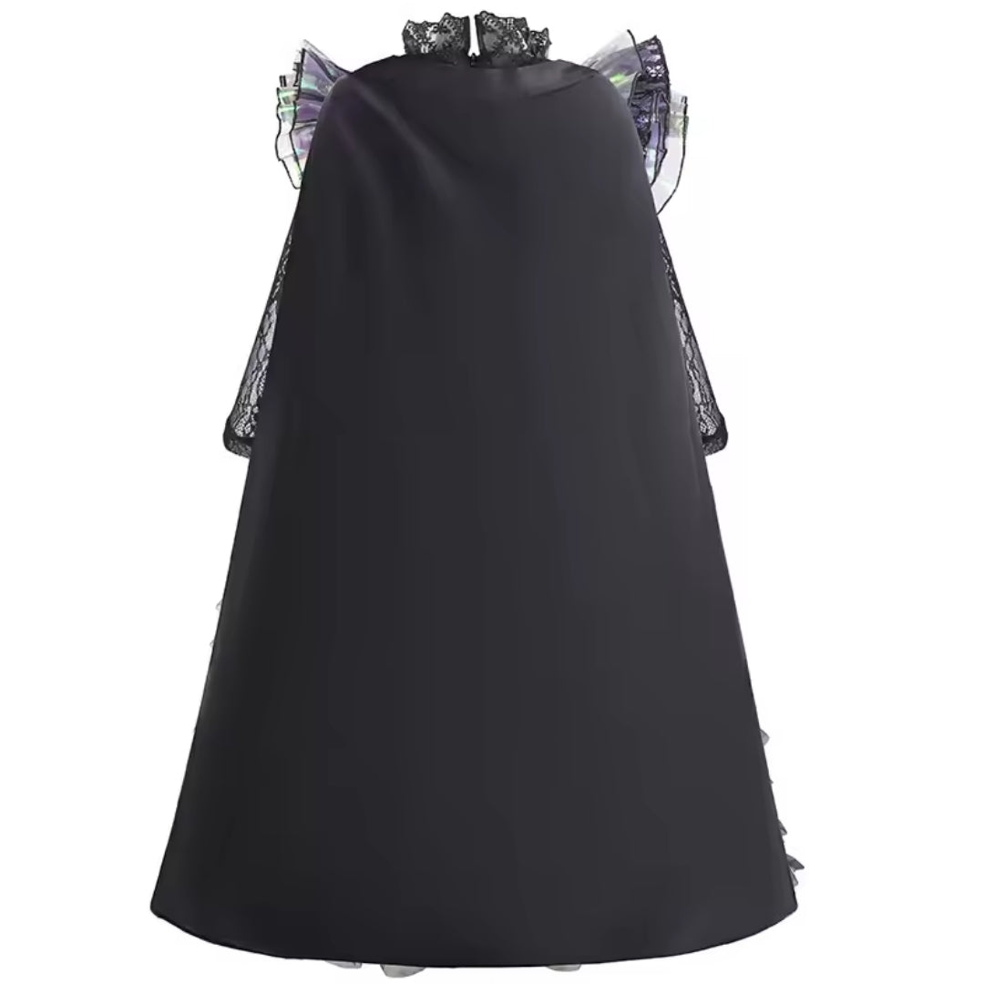 Heksenjurk met Hoed voor Kinderen Fantasie Verkleedkleding Feestoutfit Halloween Carnaval Cosplay Kostuum | Sulvida
