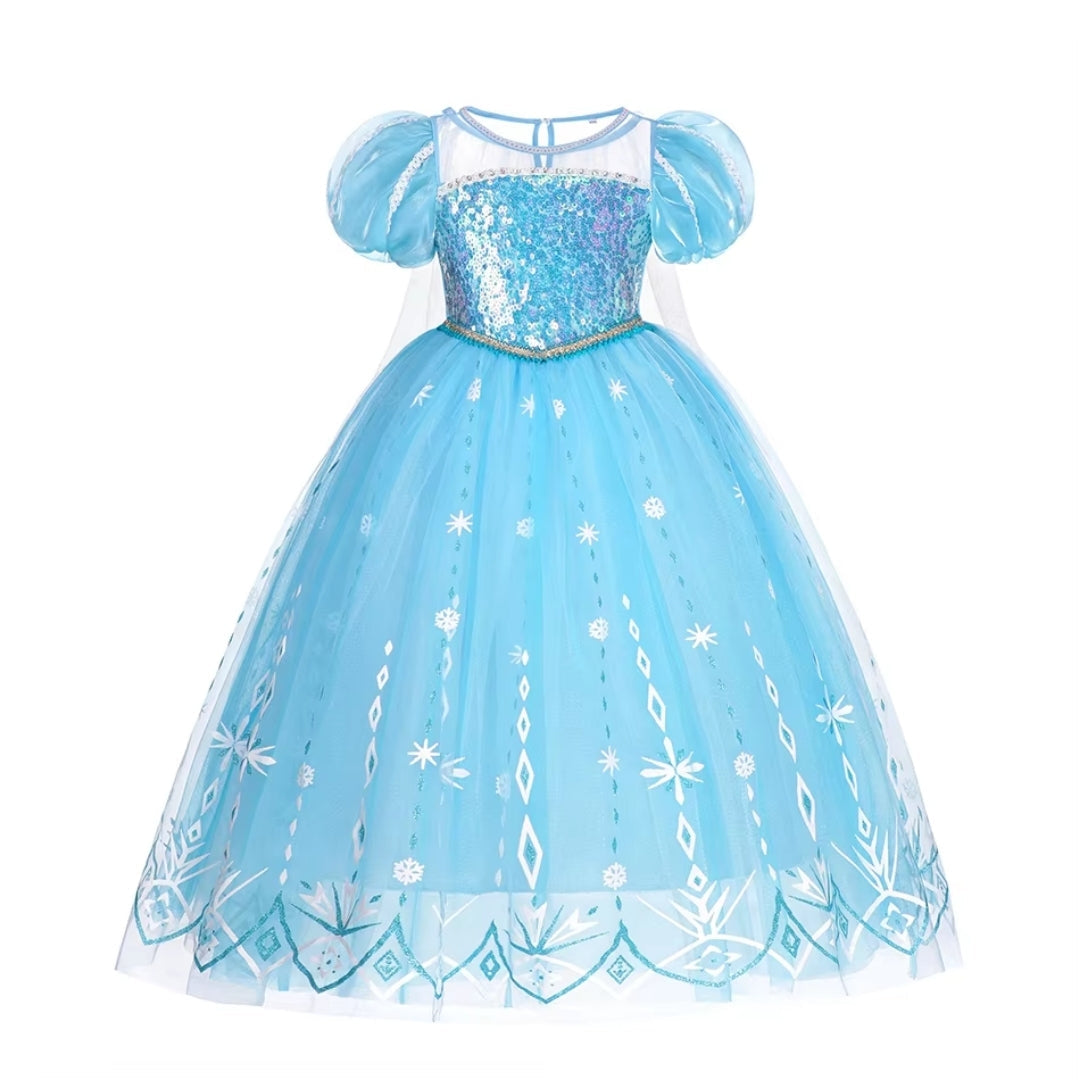 Sneeuwprinses Verkleedjurk Meisjes IJskoningin Kostuum Feestjurk Halloween Carnaval Cosplay Prinsessenjurk | Sulvida