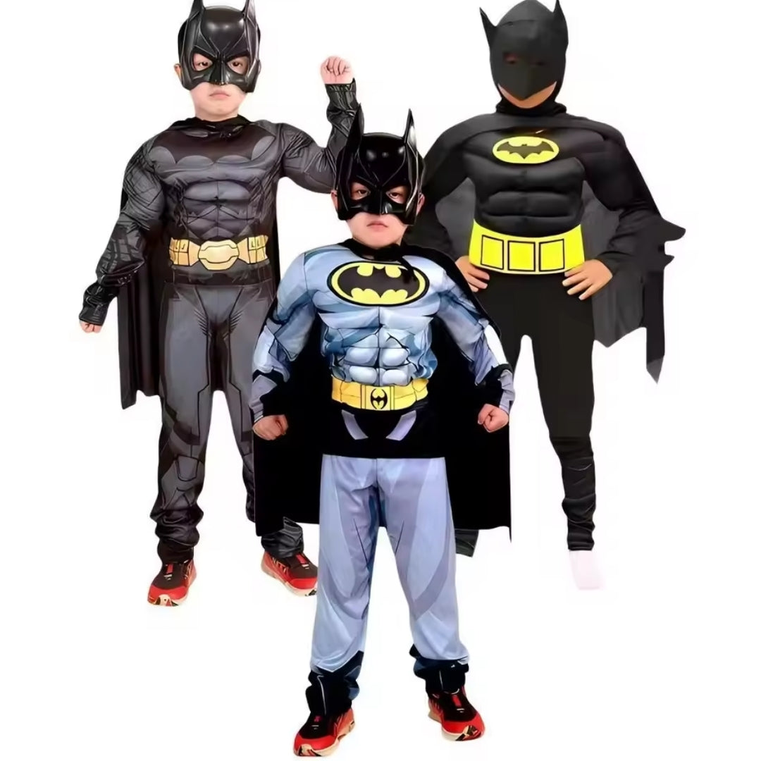Superheldenkostuum voor Kinderen met Cape en Masker Vleermuis-Thema Verkleedkleding Carnaval Feest Roleplay | Sulvida