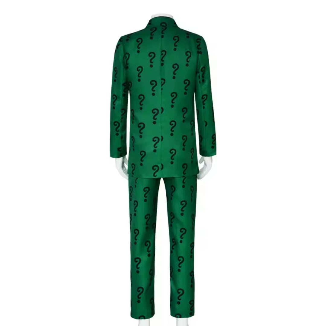 Schurk Cosplay Set Heren Compleet Groen Kostuum Verkleedoutfit 4-delig met Hoed Halloween Carnaval Feest | Sulvida