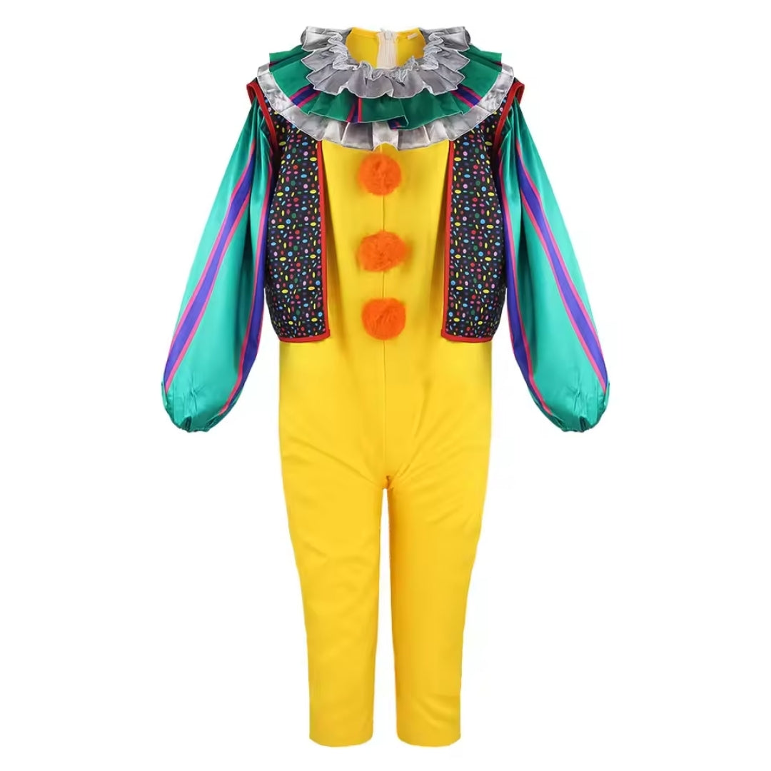 Horrorclown Verkleedoutfit Halloween Carnaval Feest Cosplay Kostuum Kinderen Volwassenen Polyester Griezelig | Sulvida