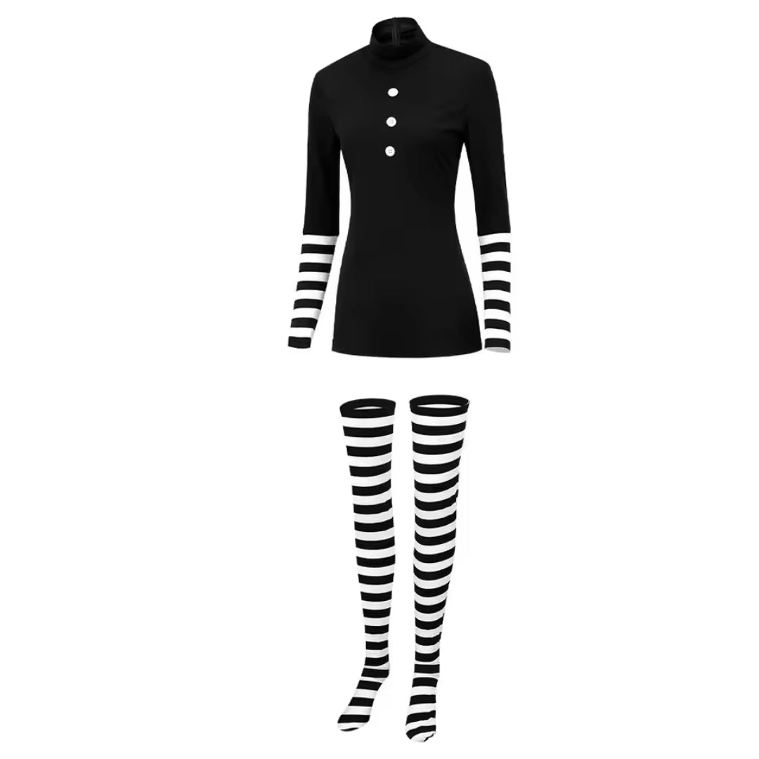 Horror Cosplay Outfit Volwassenen Gebreide Polyester Complete Verkleedset Themafeest Halloween Carnaval | Sulvida
