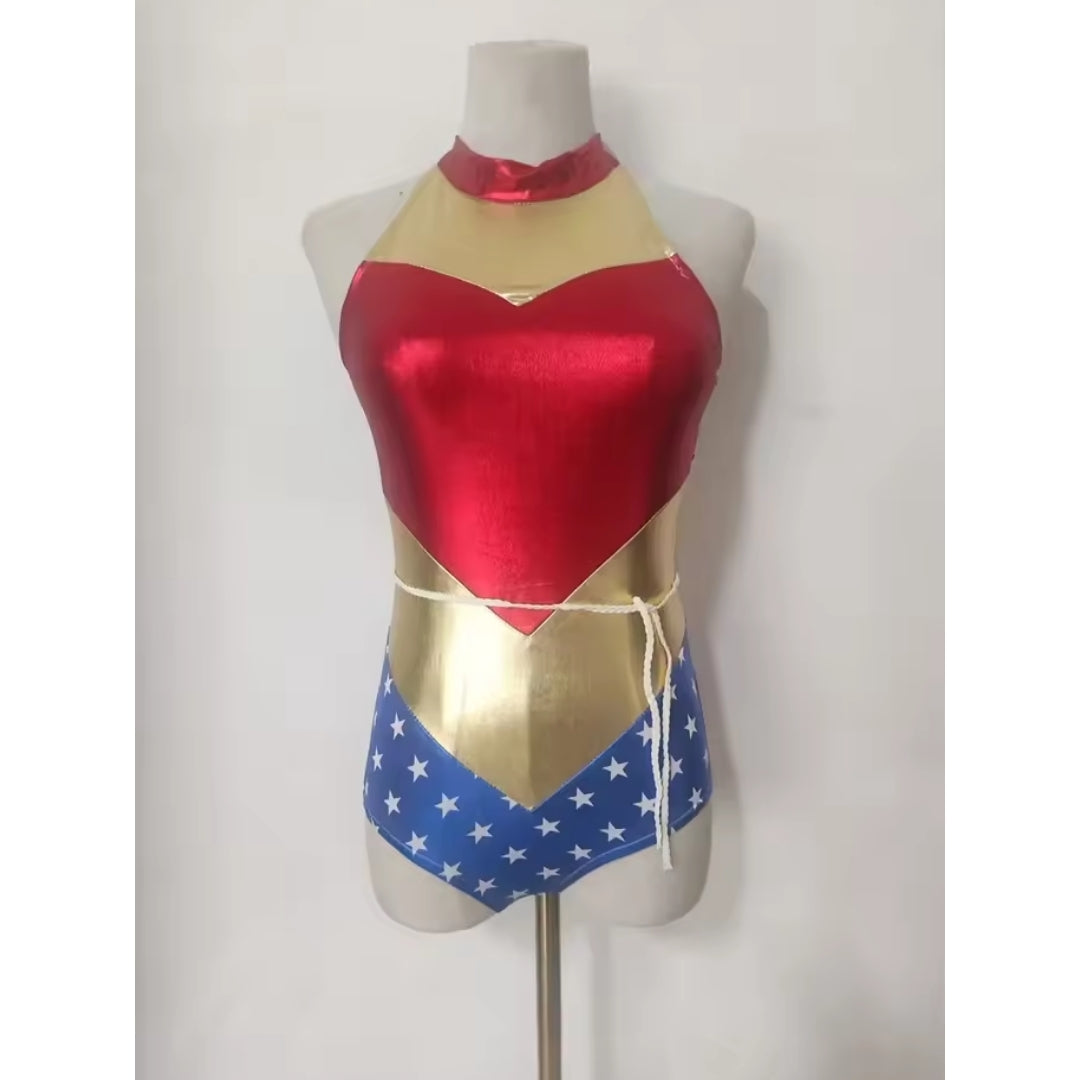 Superheldenjumpsuit Dames Cosplay Verkleedpak Galafeest Halloween Carnaval Themafeest Complete Outfit | Sulvida