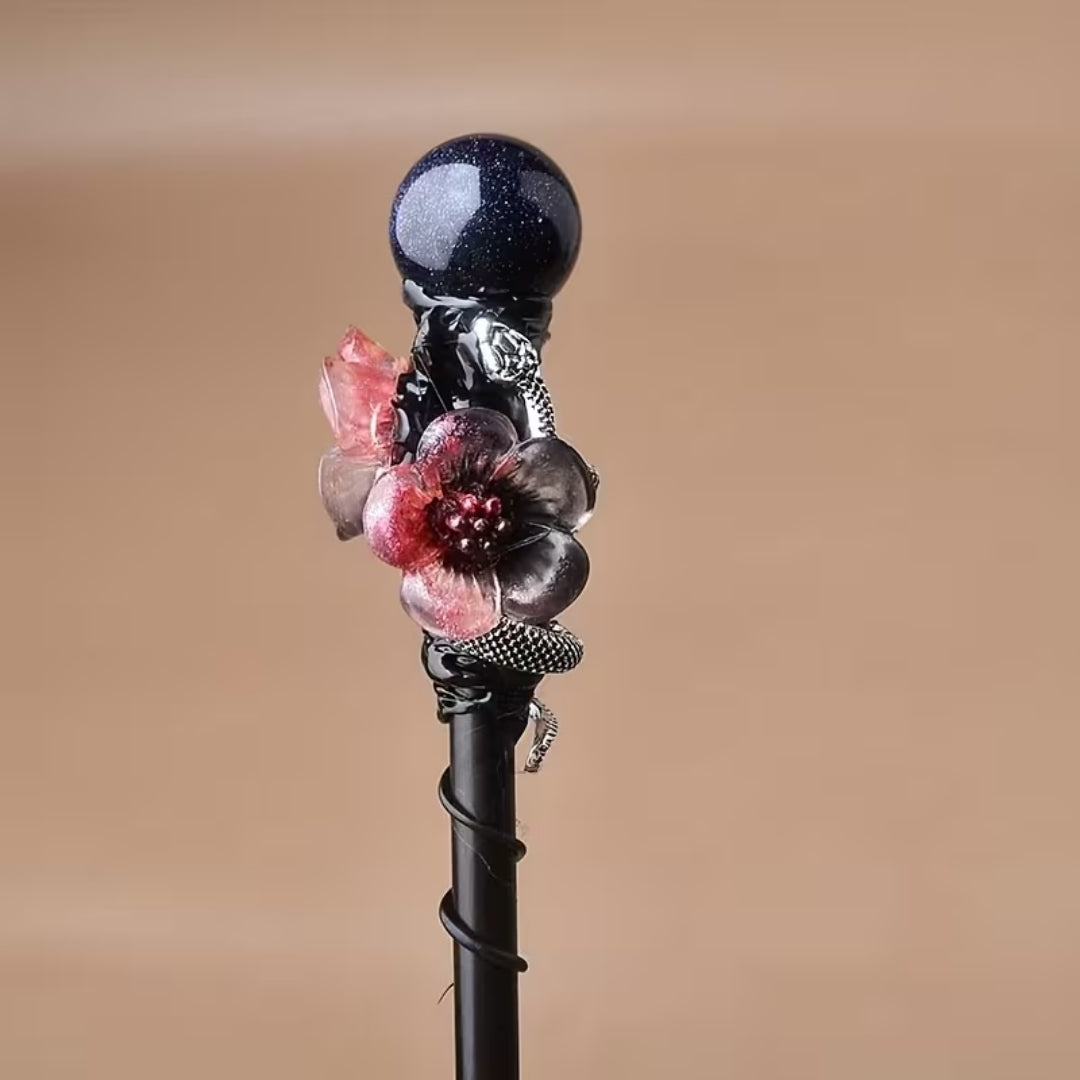 Decoratieve Feestaf met Kristallen Topper voor Verkleedfeesten Cosplay Events Themafeesten en Carnaval | Sulvida