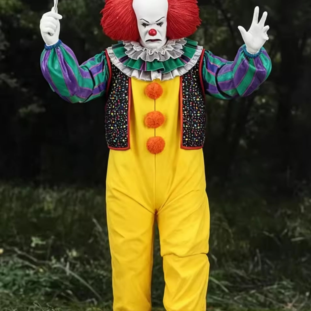 Horrorclown Verkleedoutfit Halloween Carnaval Feest Cosplay Kostuum Kinderen Volwassenen Polyester Griezelig | Sulvida