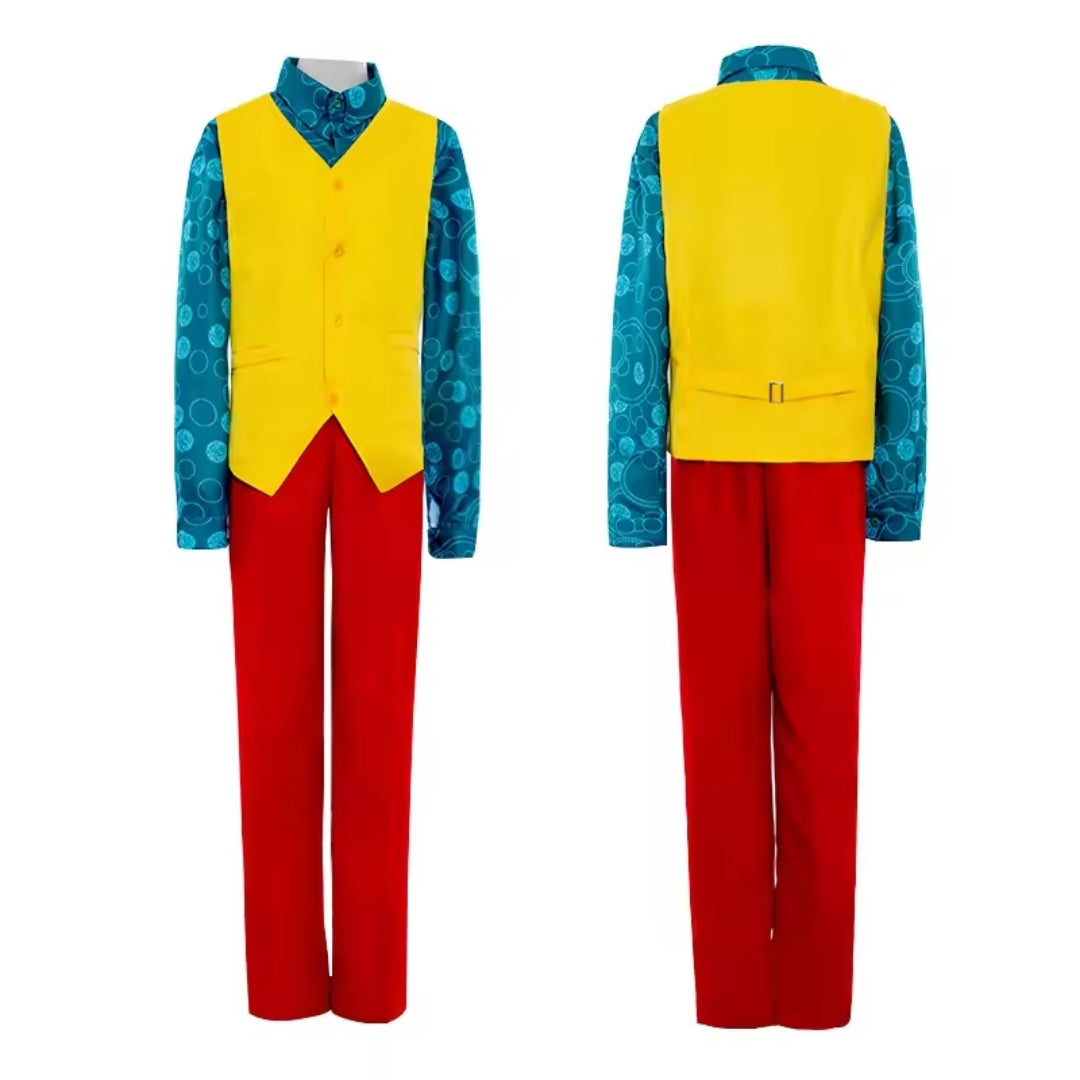 Clownkostuum voor Volwassenen met Groene Pruik Halloween Cosplay Carnaval Themafeest Verkleedkleding Outfit | Sulvida