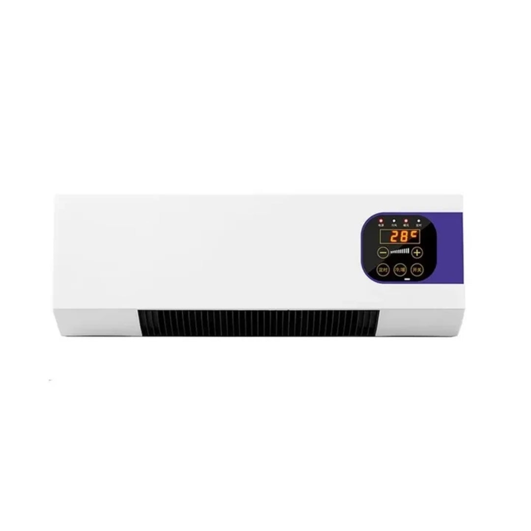 Wandventilator met Keramische Verwarming 2000W Afstandsbediening Timer Klimaatbeheersing voor Woonkamer | Sulvida